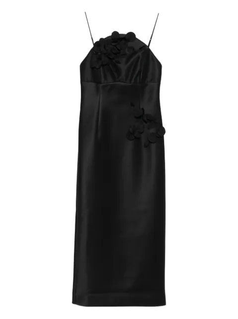 Acler Bilston floral-embellished midi dress Black AS2501177D