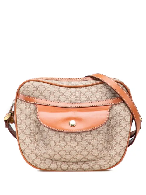 Celine Pre-Owned 2007 Macadam Coated Canvas crossbody bag Brown YQI02WSW7KH2GRB2
