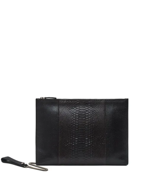 Gucci Pre-Owned snake-embossed wallet Brown CSVM8793