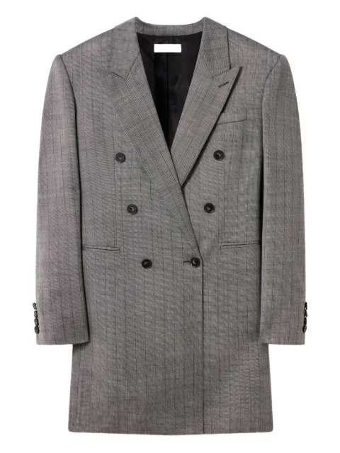 Stella McCartney pinstripe double-breasted coat Grey 6A06063GR650