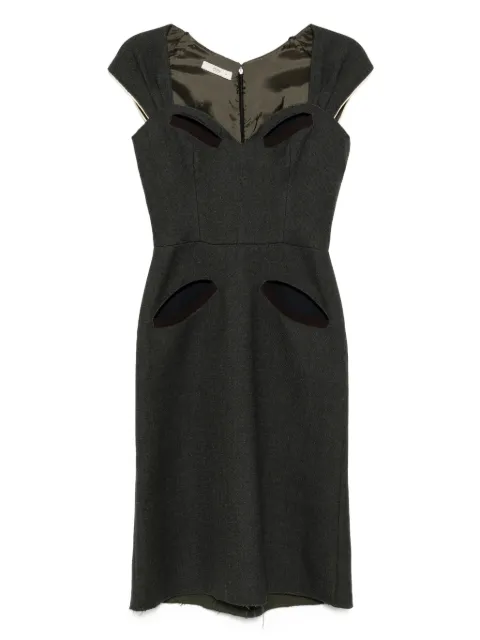 Prada Pre-Owned cut-out midi dress Grey CSVM8807