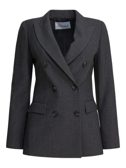 Semper double-breasted pocketed blazer Grey 38772733R625ANTRACITE