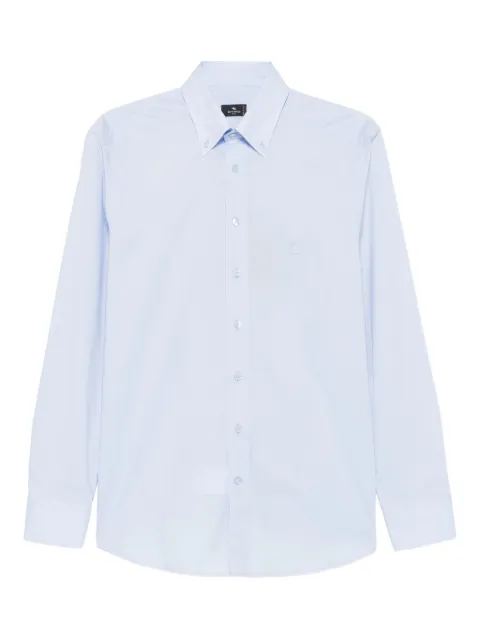 ETRO button-down embroidered shirt Blue MRIB0004AV607