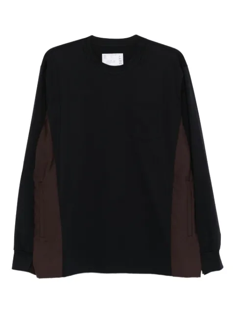 sacai panelled pocket T-shirt Black 2503871M