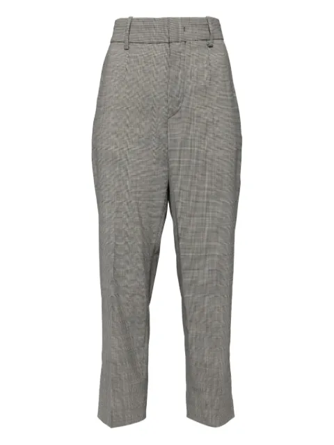 ISABEL MARANT prince-of-wales check trousers Grey PA0382FAB1F01I