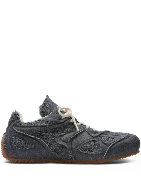 Axel Arigato frayed-detail cotton sneakers Black F3596001