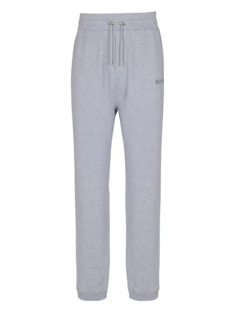 Balmain logo-print drawstring track pants Grey FH6OB340BD26