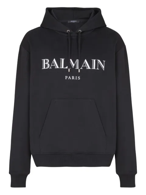 Balmain Balmain printed hoodie Black FH2JR090BD28