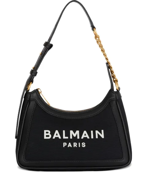 Balmain B-Army logo-plaque chain shoulder bag Black FN6BT743TCOU