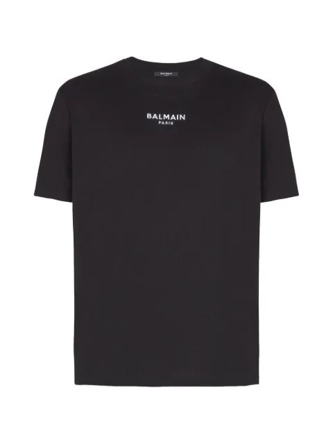 Balmain embroidered logo T-shirt Black FH0EG000BD18