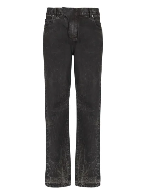 Balmain acid-wash jeans Black FH0MI083DG01