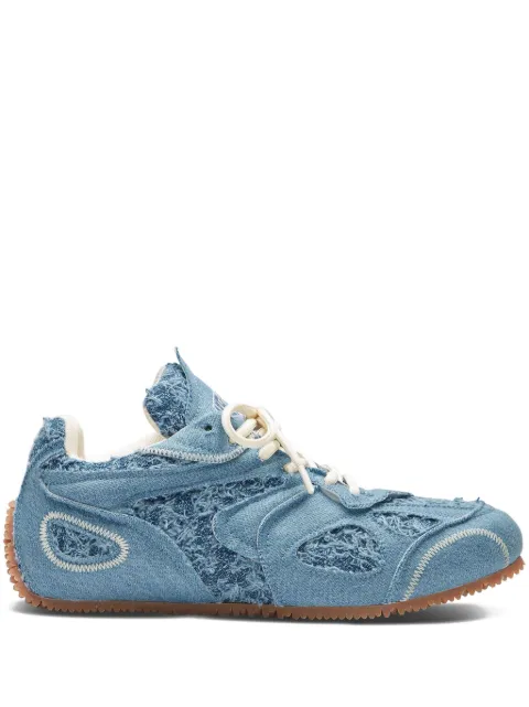 Axel Arigato Slow Runner frayed denim low-top sneakers Blue F3597002