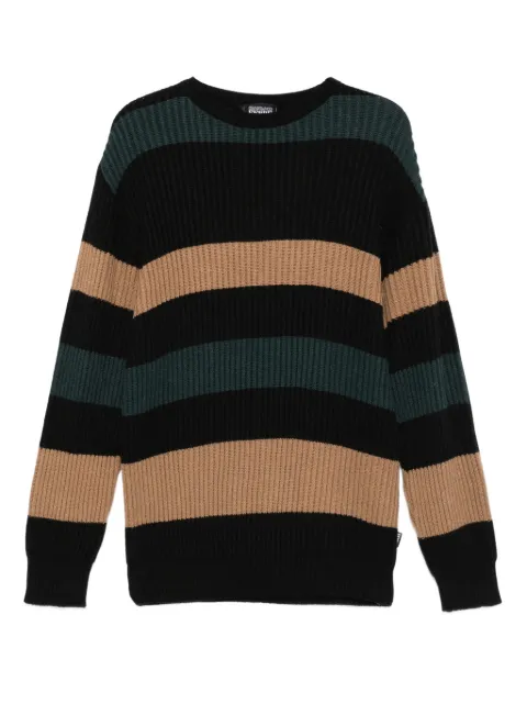 Gianfranco Ferré Pre-Owned 1997 striped ribbed sweater Black GF250RP