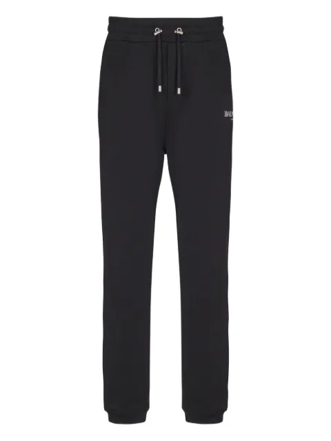 Balmain drawstring-waist track pants Black FH6OB340BD26
