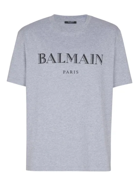 Balmain logo-print T-shirt Grey FH2EG000BD33