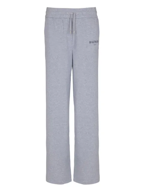 Balmain logo-print track pants Grey FF2PQ255BD35