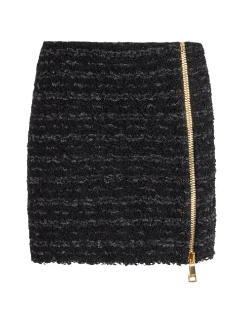 Balmain tweed mini skirt Black FF0LBB10KJ16