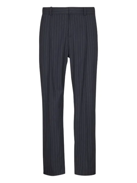 Balmain pinstripe-pattern pleated trousers Blue FH0PM110WD25