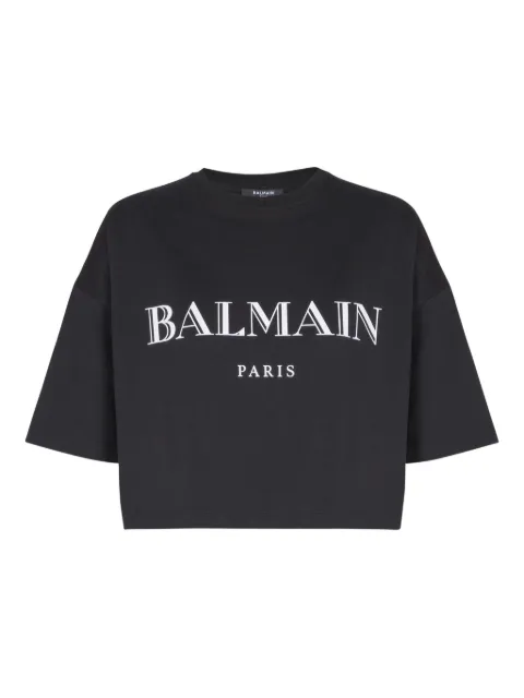 Balmain logo-print T-shirt Black FF2EE145BD28