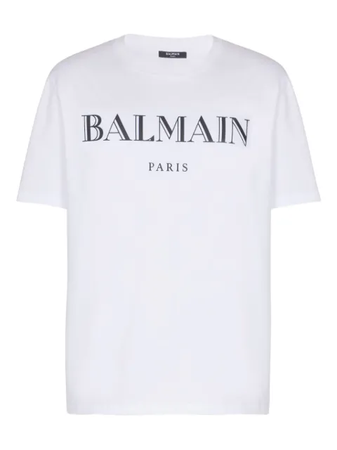 Balmain T-shirt with Balmain print White FH2EG000BD28