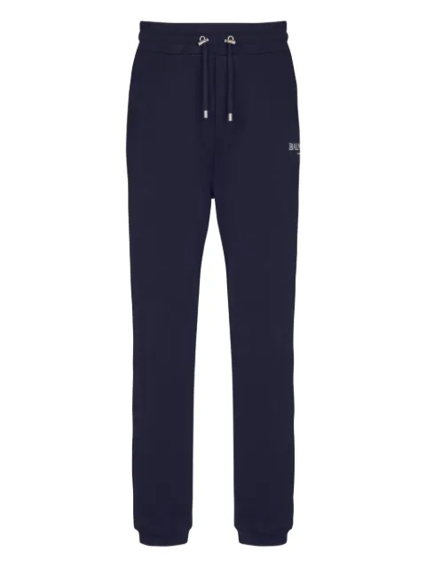 Balmain logo-print track pants Blue FH6OB340BD26