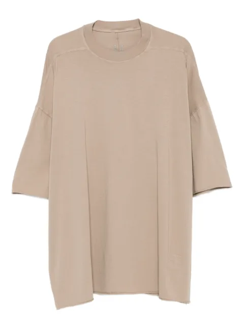 Rick Owens DRKSHDW dropped-hem drawstring T-shirt Neutrals DU02E7259RN