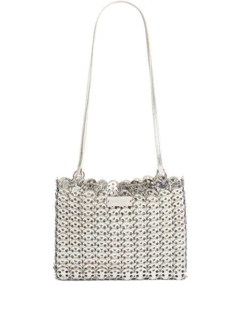 Rabanne 1969 chain-link leather shoulder bag Grey 25HSS0506CLF283