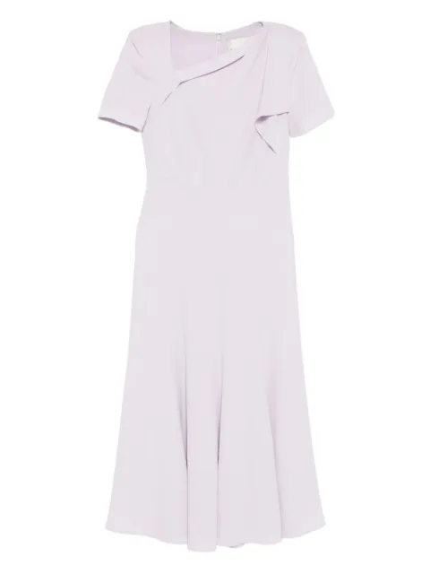 Roland Mouret light cady shoulder dress Purple PF25067MAA