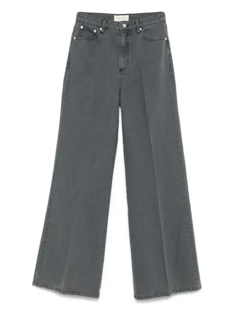 Officine Generale Romy faded wide-leg jeans Black DLCW5PT762