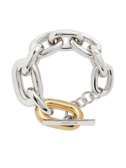 Rabanne chain-link oval-link bracelet Silver 25HBB0013MET829
