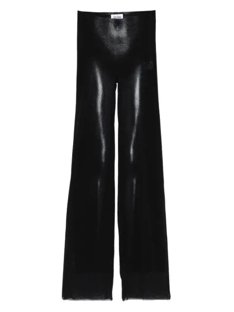 Jean Paul Gaultier body-print straight trousers Black 2504WTR026M010P0091