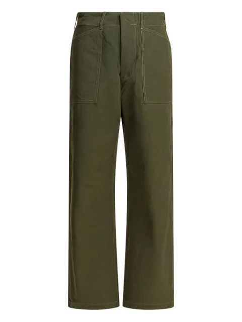 Buzz Ricksons patch-pocket cotton trousers Green BR42534149