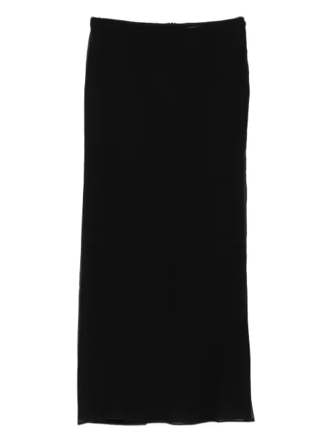 WARDROBE.NYC ribbed midi skirt Black W3015R21SE