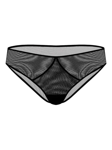 Zhilyova Asteria mesh briefs Black 211260201