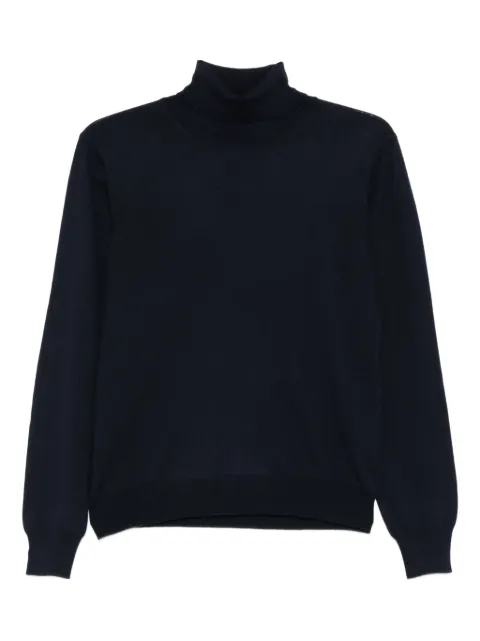 Tagliatore turtleneck wool sweater Blue MILESGSI2501