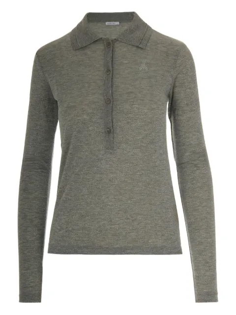 Patrizia Pepe embroidered polo shirt Grey 8K0320K128