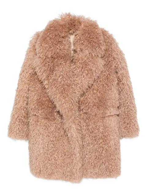 Tagliatore Astrid teddy-collar coat Neutrals ASTRIDPLF80010U