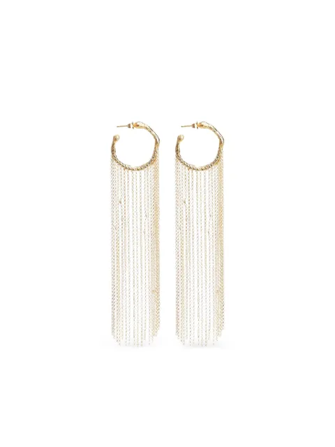 Forte Forte chain-drop hoop earrings Gold 14177MYJEWEL