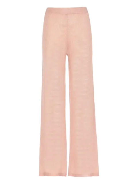 Kangra lurex elastic-waist trousers Pink 197015008