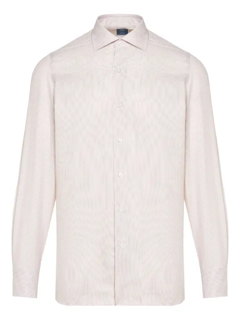 Finamore 1925 Napoli striped shirt Neutrals 060326A5012
