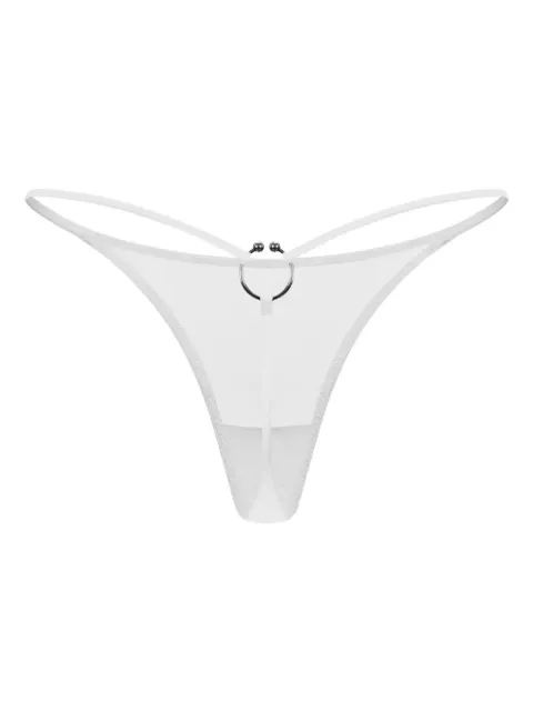 Zhilyova Dune ring-detail thong White 191270202
