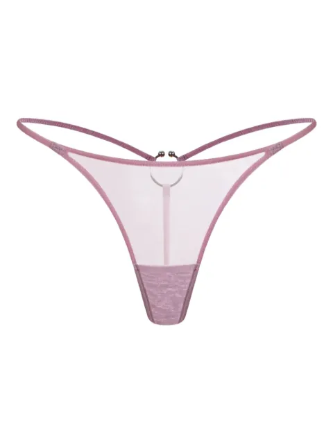 Zhilyova ring-detail thong Pink 191270217