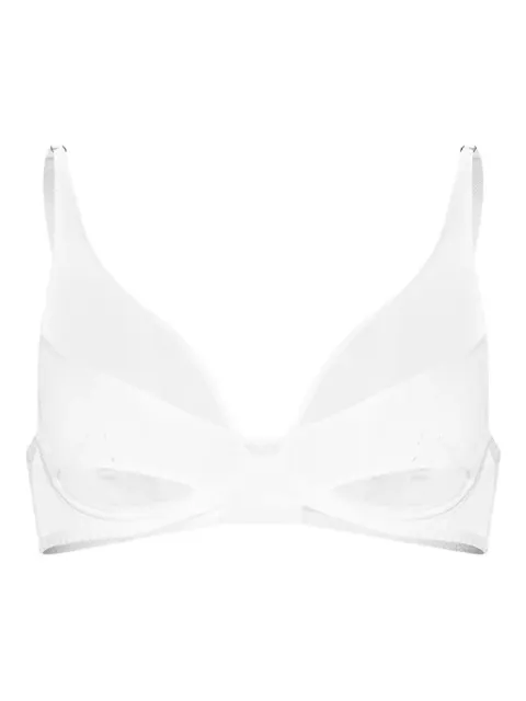 Zhilyova mesh panelled bra White 211010202