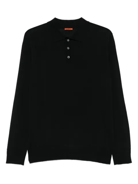 Barena long-sleeve polo shirt Black KNU41000429
