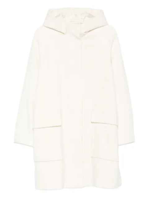 Eleventy hooded patch-pocket coat Neutrals L80CAPL03TES0L02901