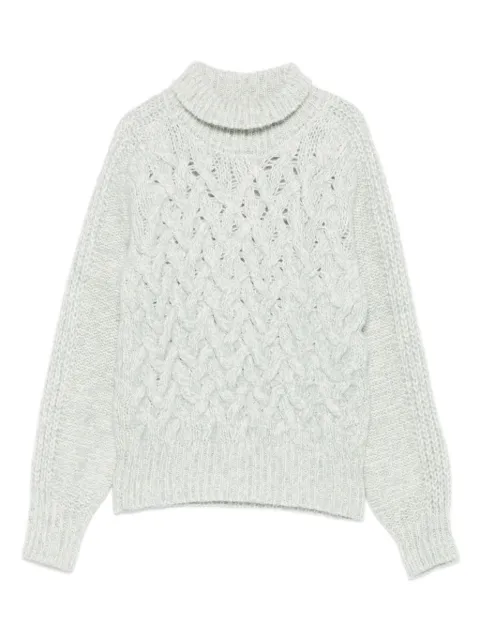Eleventy cable-knit turlteneck sweater Neutrals L81MAGL21MAG0L044