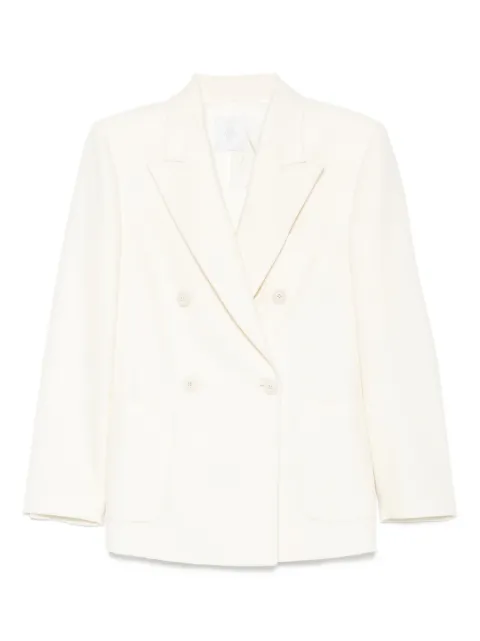 Eleventy double-breasted wool jacket Neutrals L85GIAJ03TES0H111
