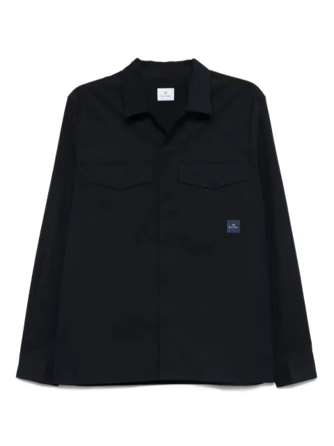 PS Paul Smith cotton-nylon double-pocket shirt Blue M2R615ZT21951