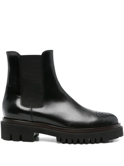 TRUMAN´S perforated-detail chelsea boots Black 3815