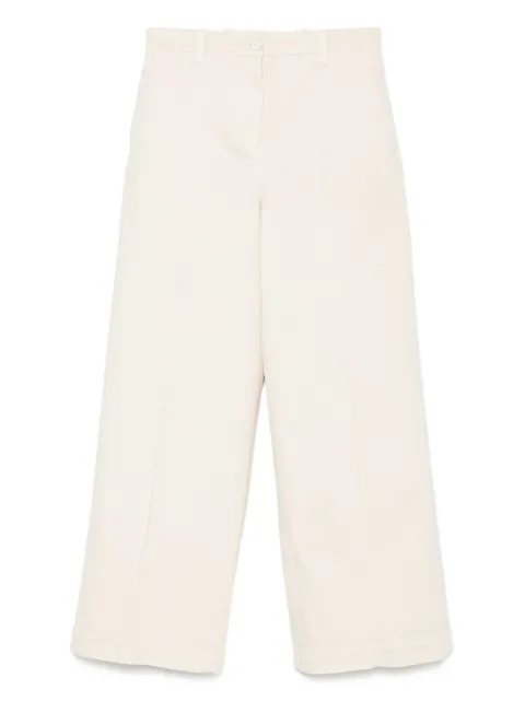Eleventy centre-seam cotton trousers Neutrals L80PANL07TET0L024